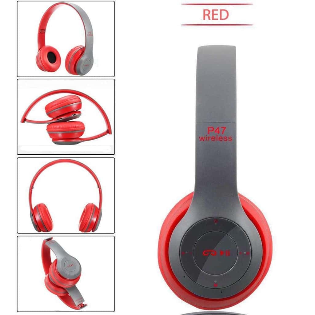 هدفون بلوتوثی مدل P47 قابلیت نویز کنسلینگ، درگاه شارژ Micro USB، دارای شیار کارت حافظه