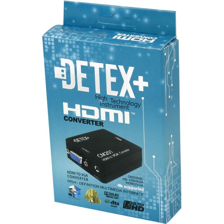 تبدیل HDMI به VGA دتکس پلاس طول ۰.۵ متر