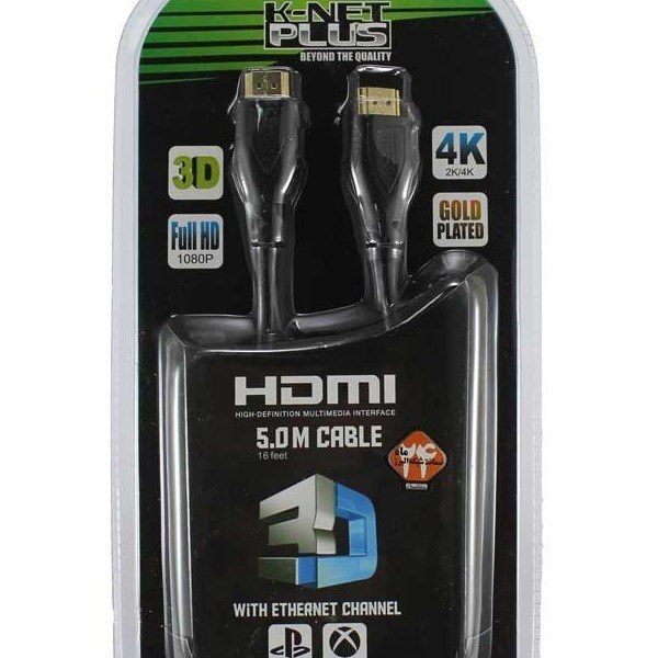 CABLE HDMI 5.0M V1.4 K-NET کابل اچ دی ام آی کی نت 5 متری