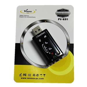 کارت صدا USB ونوس مدل PV-K01