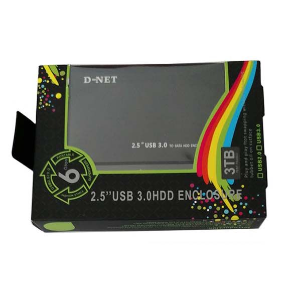 باکس هارد 2.5 دی نت-USB 3.0